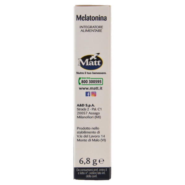 Matt Benessere Melatonina 80 compresse 6,8 g