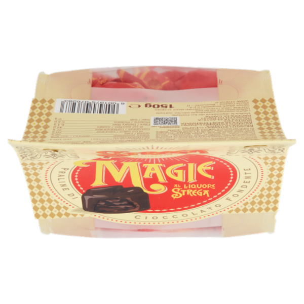 Strega Magie al Liquore Strega Praline di Cioccolato Fondente 150 g