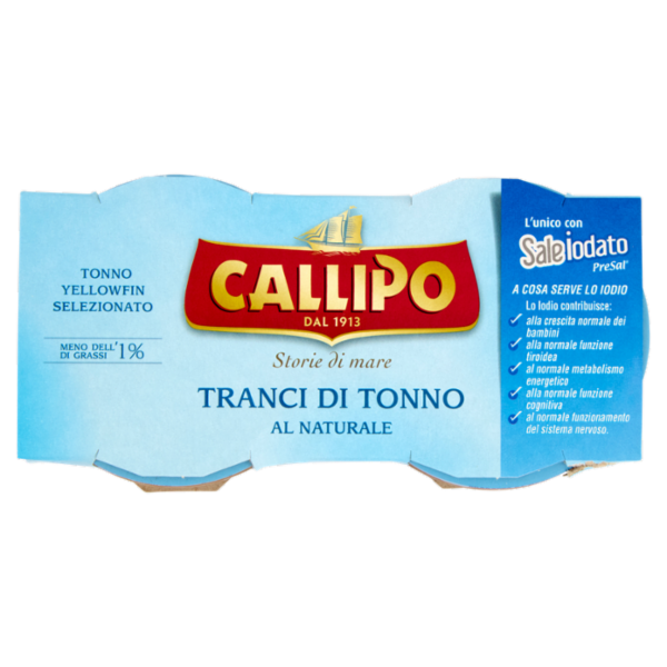 Callipo Tranci di Tonno al Naturale 2 x 70 g