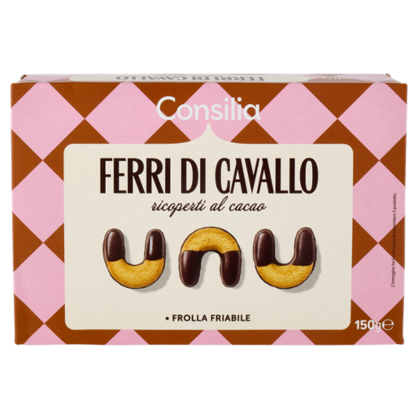 Consilia Ferri di Cavallo Ricoperti al Cacao 150 g