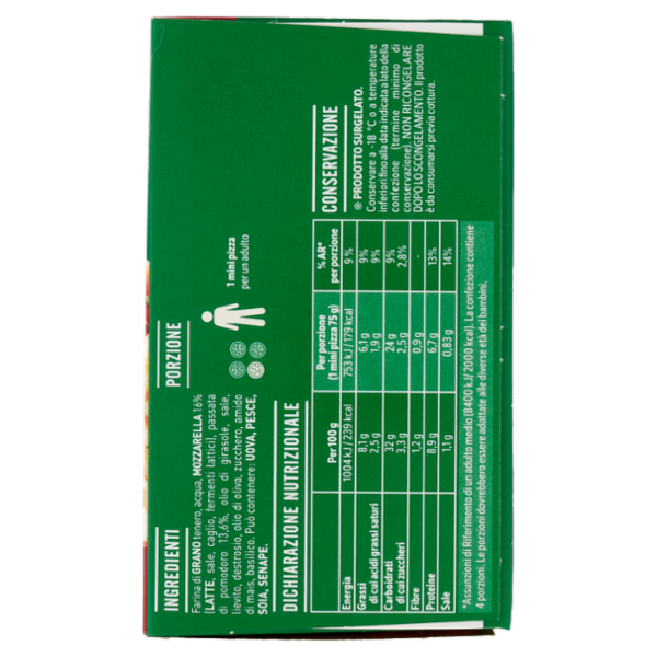 Buitoni Bella Napoli La Classica Mini Margherita (4 mini pizze surgelate) 300 g