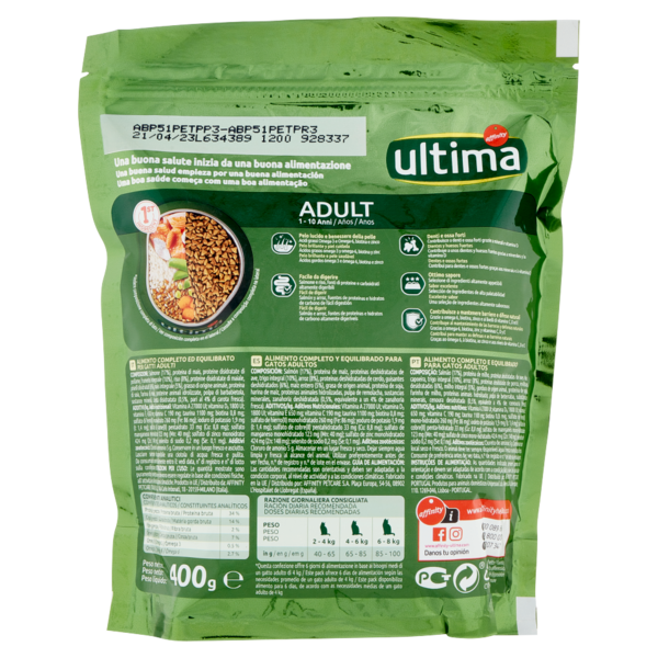 ultima Cat Adult 1-10 Anni Salmone 400 g