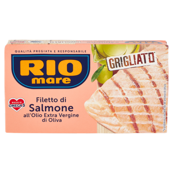 Rio mare Filetto di Salmone all'Olio Extra Vergine di Oliva Grigliato* 125 g