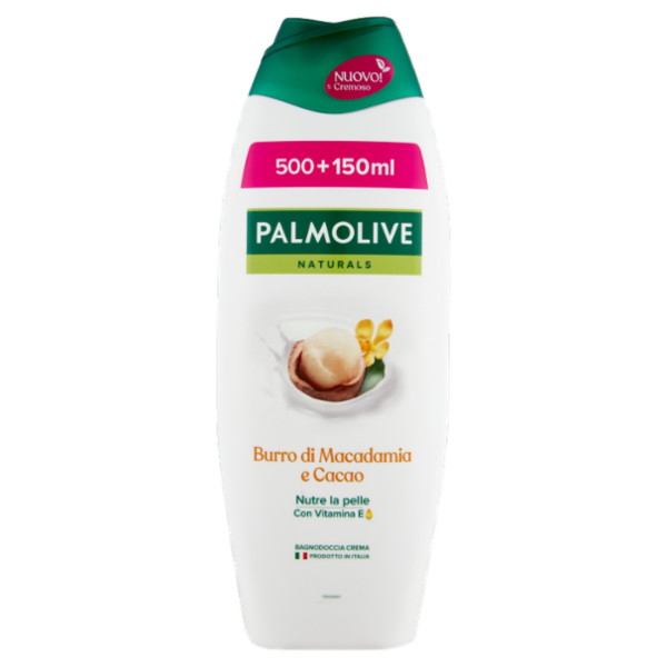 Palmolive bagnoschiuma Naturals Macadamia e Cacao idratante 650 ml