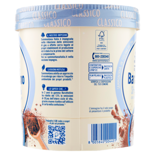 Sammontana Barattolino Classico Stracciatella 500 g