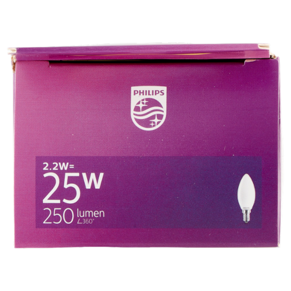 Philips Led candela vetro 25W E14 2700K