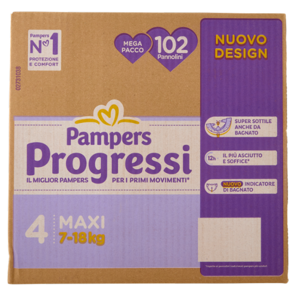 Pampers Progressi Maxi 102 pz