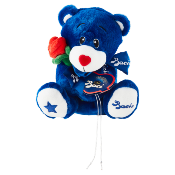 BACI PERUGINA Classico Peluche Orso con Cioccolatini Fondenti Ripieni al Gianduia e Nocciole 150 g