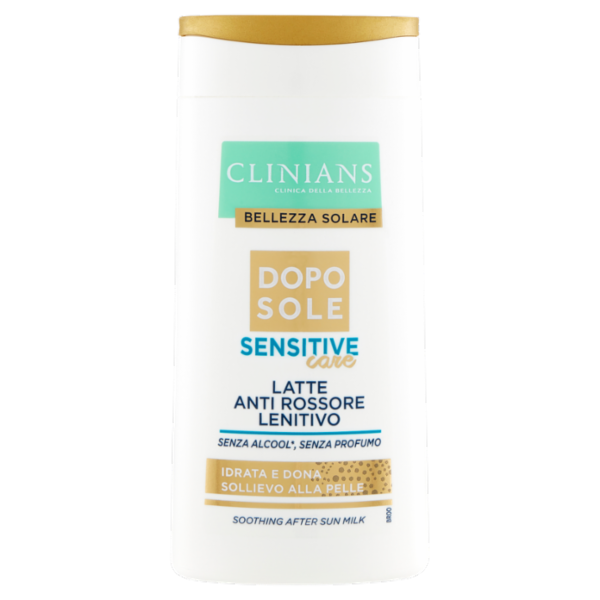 Clinians Bellezza Solare Dopo Sole Sensitive care Latte Anti Rossore Lenitivo 200 mL