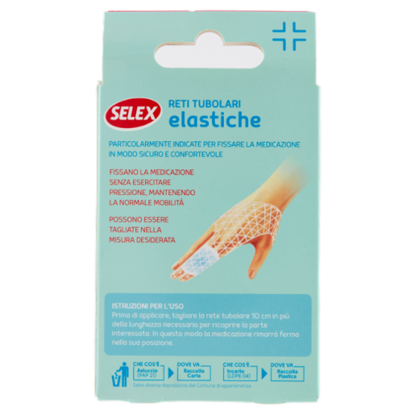 Selex Reti Tubolari Elastiche per Dito/Mano/Gamba 3 Formati 3 pezzi