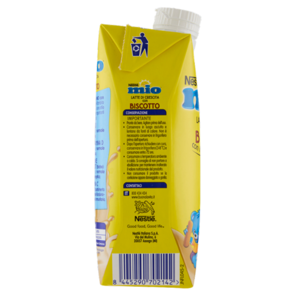 NESTLÉ MIO Latte di Crescita con Biscotto Liquido Brick 500ml
