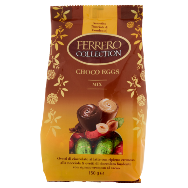 Ferrero Collection Choco Eggs Mix Assortito (Nocciola & Fondente) 150 g
