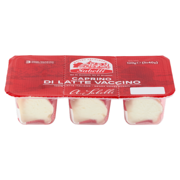 Sabelli Caprino di Latte Vaccino 3 x 40 g