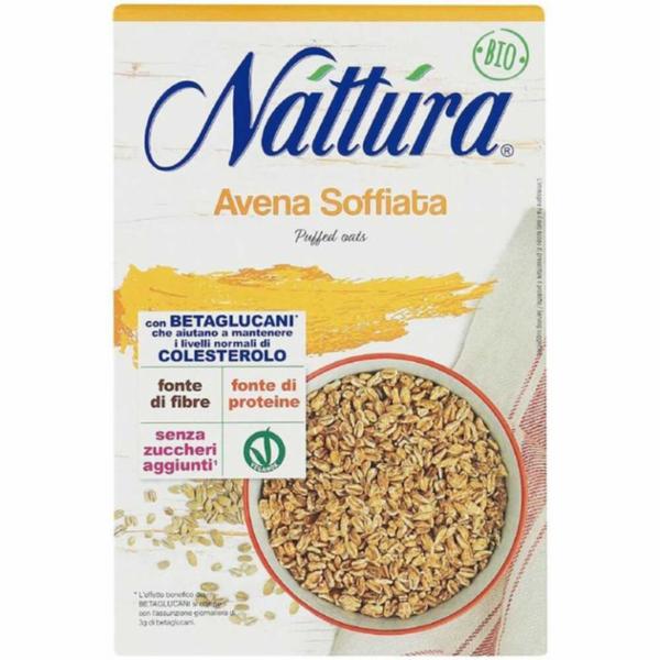 AVENA SOFFIATA SENZA ZUCCHERI AGGIUNTI BIO NATTURA GR.100
