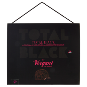 Vergani Total Black La Colomba a Pasta Scura Con Cioccolato Fondente 750 Grammi