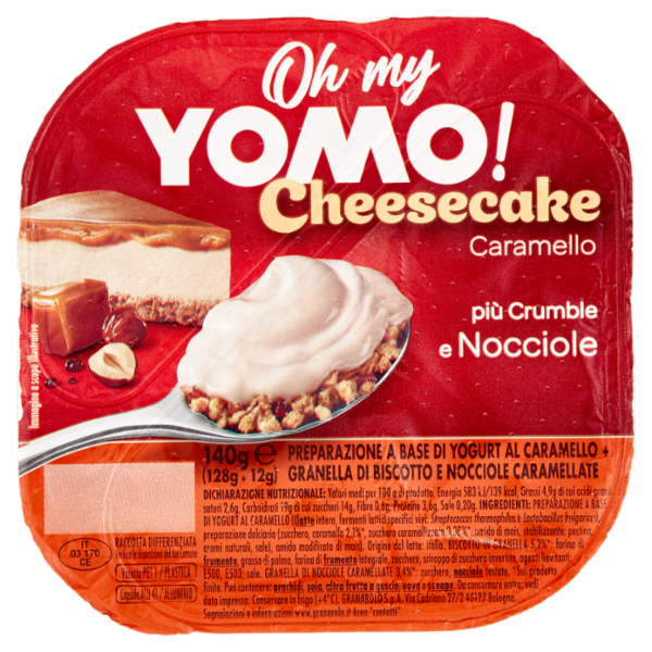 Oh my Yomo! Cheesecake Caramello più Crumble e Nocciole 140 g