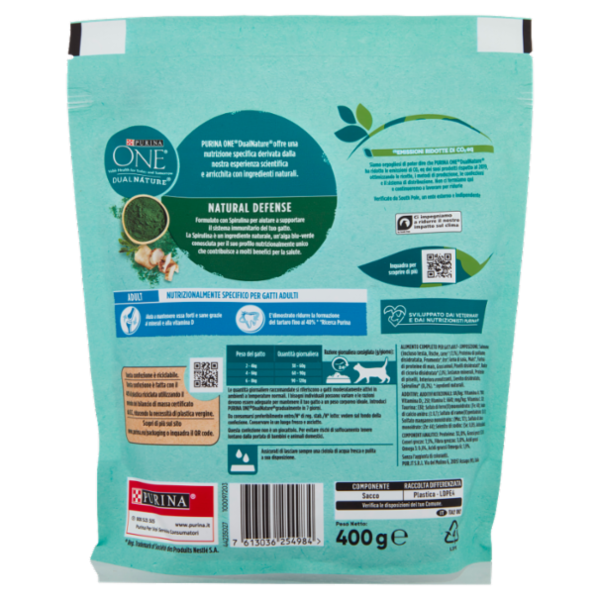 PURINA ONE DualNature Adult Salmone 400g
