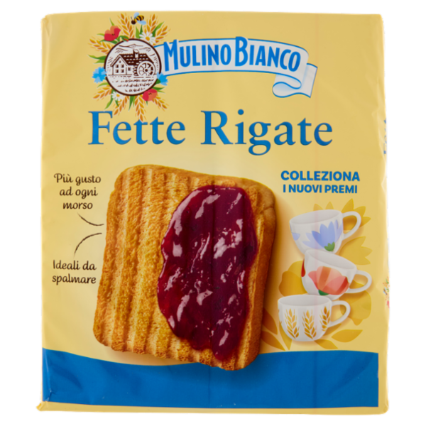 Mulino Bianco Fette Biscottate Rigate 315g