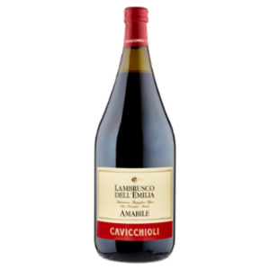Cavicchioli Lambrusco Dell'Emilia IGT Vino Frizzante - Rosso Amabile 1,5 L