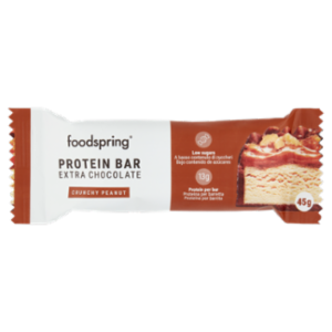 Foodspring Protein Bar Extra Chocolate Crunchy Peanut 1 x 45 g