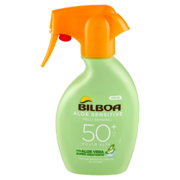 Bilboa Aloe Sensitive Pelli Sensibili 50⁺ Molto Alta 250 ml