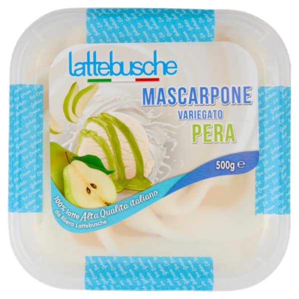 lattebusche Gelato Mascarpone Variegato Pera 500 g