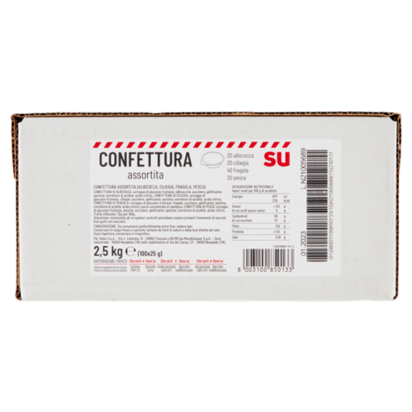 Sù Confettura Gusti Assortiti in Monoporzioni 100x25 g