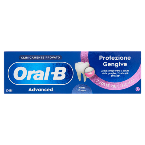 Oral-B Advanced Dentifricio Protezione Gengive Menta Fresca 75 ml