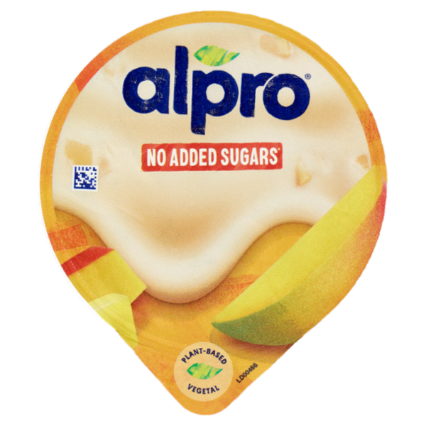 ALPRO Alternativa Vegetale allo Yogurt, Gusto Mango, Senza Lattosio, Senza Conservanti, 135g