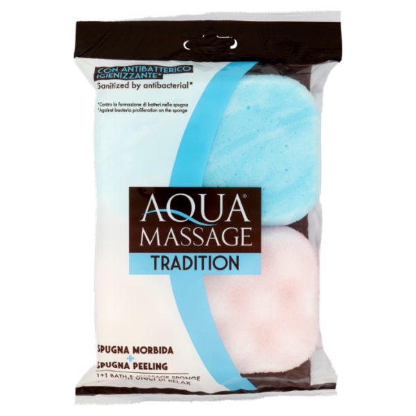 Aquamassage Tradition Spugna Morbida + Spugna Peeling