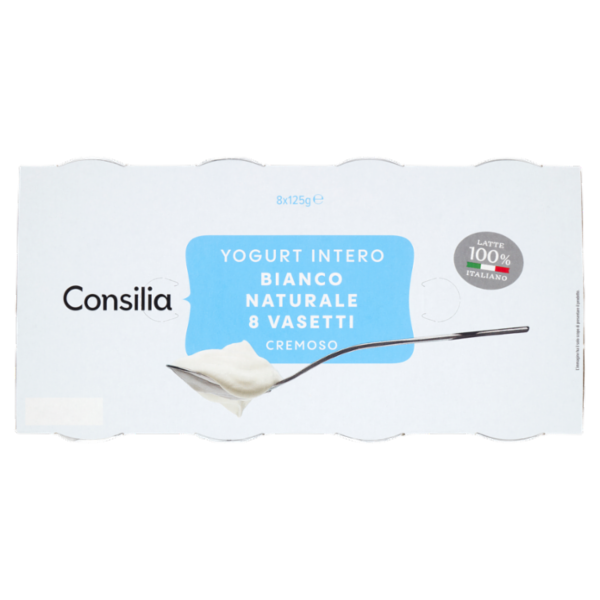 Consilia Yogurt Intero Bianco Naturale 8x125 g