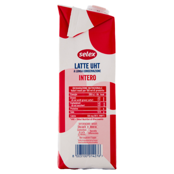 Selex Latte Uht Intero 1 L