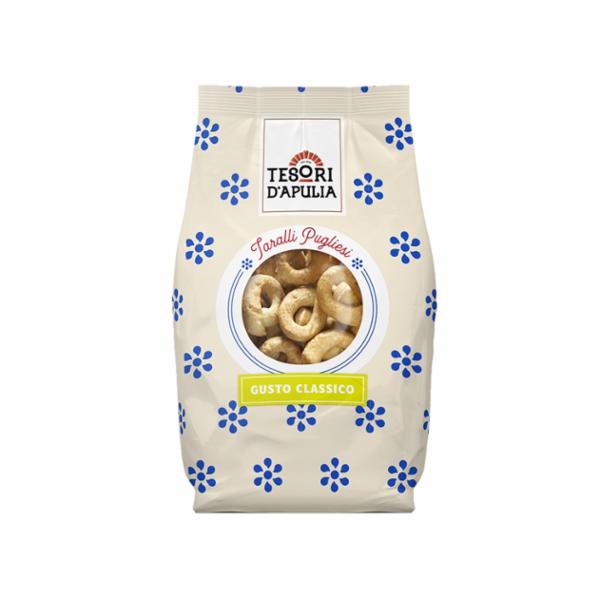 Taralli Pugliesi Classici Con Olio Extra Vergine Di Oliva Gr. 400
