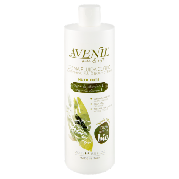Avenil pure & soft Crema Fluida Corpo Nutriente argan & vitamina E 400 ml