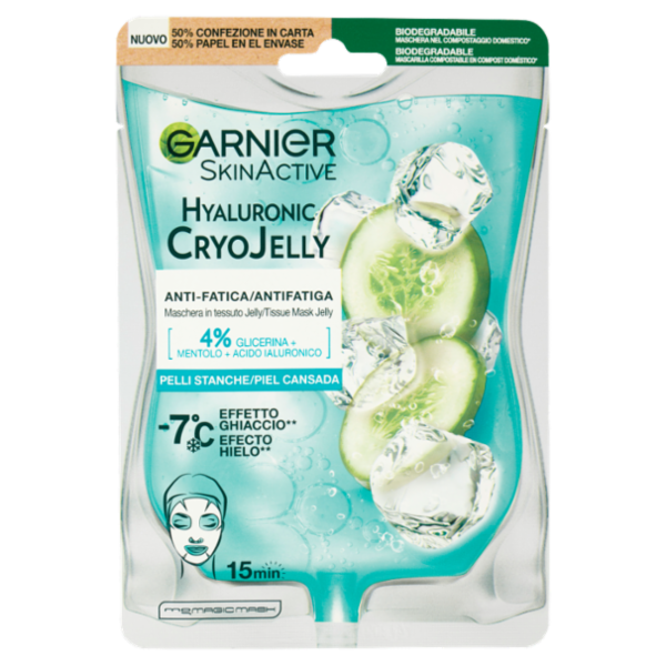 Garnier SkinActive Hyaluronic CryoJelly maschera in tessuto jelly anti-fatica 5 g