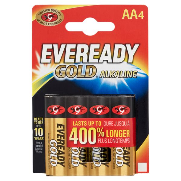 Eveready Gold Alkaline AA 4pz