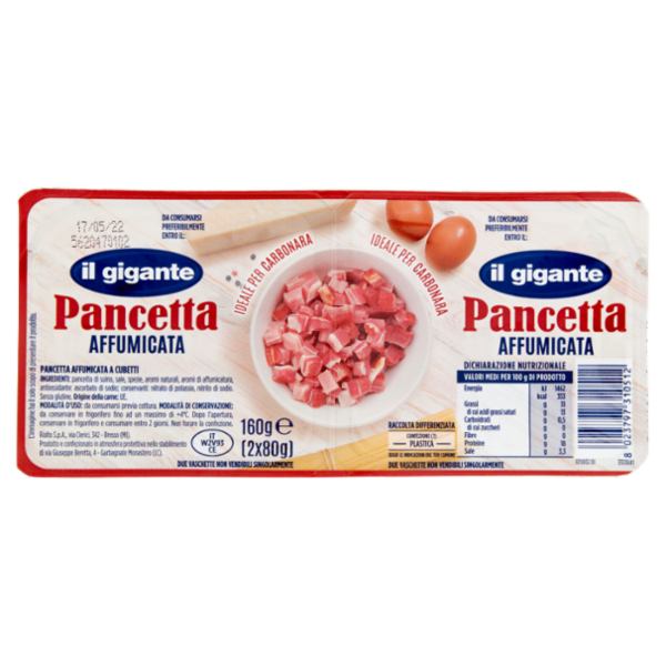 IL GIGANTE Pancetta Affumicata 2 x 80 g