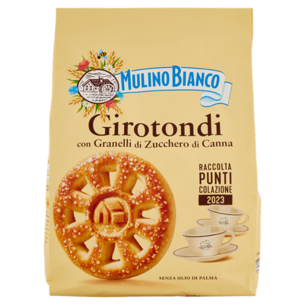 Mulino Bianco Girotondi Biscotti con Granelli di Zucchero di Canna 800g