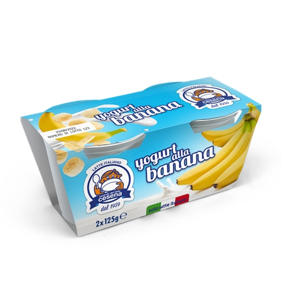 Centrale del Latte Cesena Yogurt alla Banana 2 pz 250 g