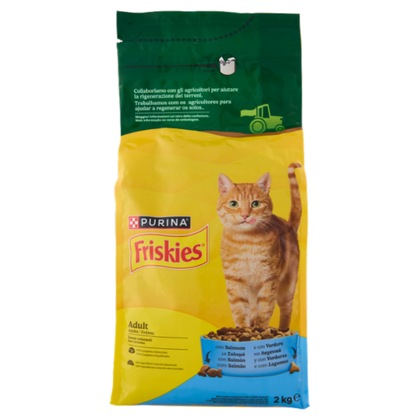 PURINA FRISKIES Adult Salmone e con Verdure 2kg