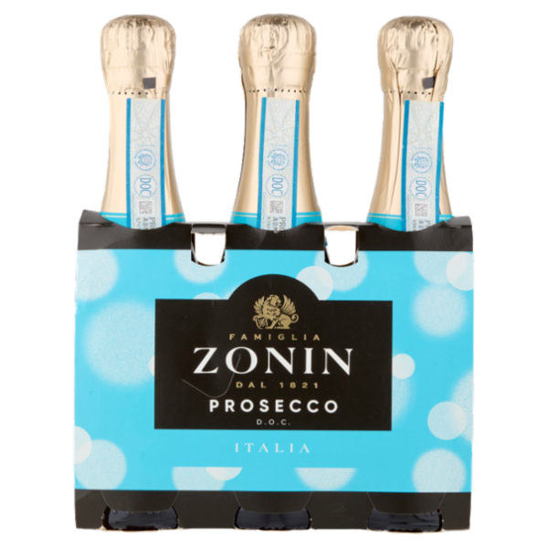 Zonin Prosecco D.O.C. Extra Dry 3 x 200 ml
