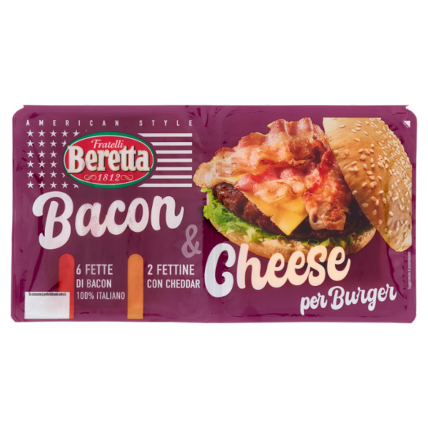 Fratelli Beretta Bacon & Cheese per Burger 90 g