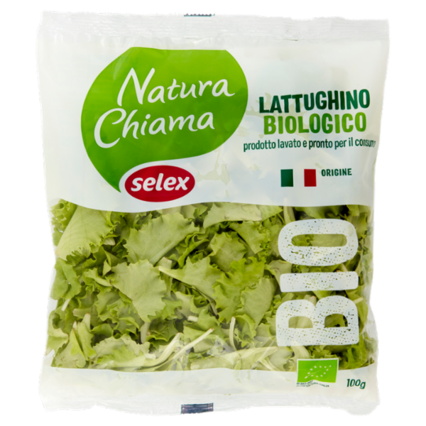 Selex Natura Chiama Lattughino Lavato e Pronto per il Consumo Biologico 100 g