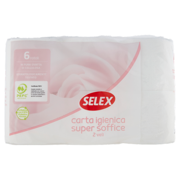 Selex Carta Igienica 2 Veli Super Soffice 6 Rotoli