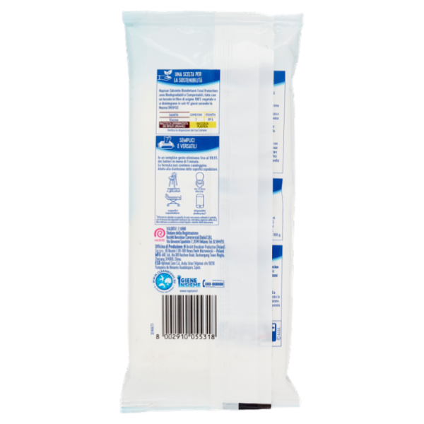 Napisan Salviette Disinfettanti Total Protection Classic Biodegradabili 40 pz