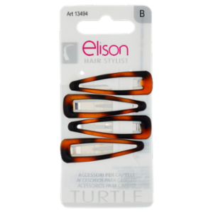 Elison Hair Stylist Fermagli Clic Clac Turtle 4 Pz