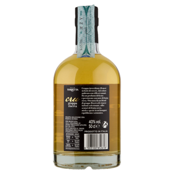 Villa Torretta Grappa Cru Riserva Superiore Invecchiata 18 Mesi 500 ml