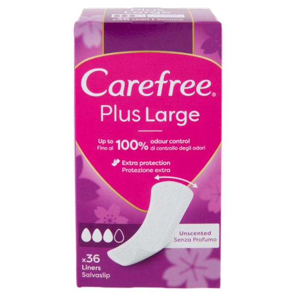Carefree Plus Large Senza Profumo Salvaslip 36 pz