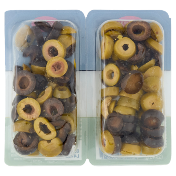 Selex Olive Nere e Verdi a Rondelle 2x40 g