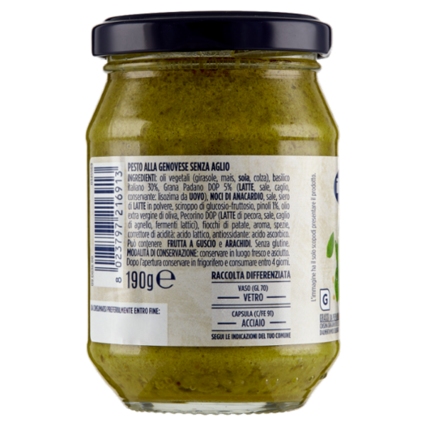IL GIGANTE Pesto alla Genovese Senza Aglio 190 g